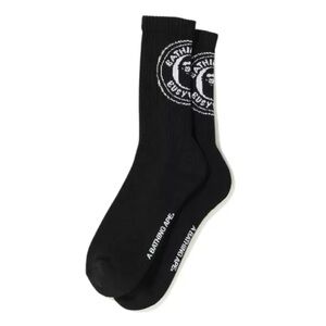 BAPE Busy Works High Socks Black/White 🧦